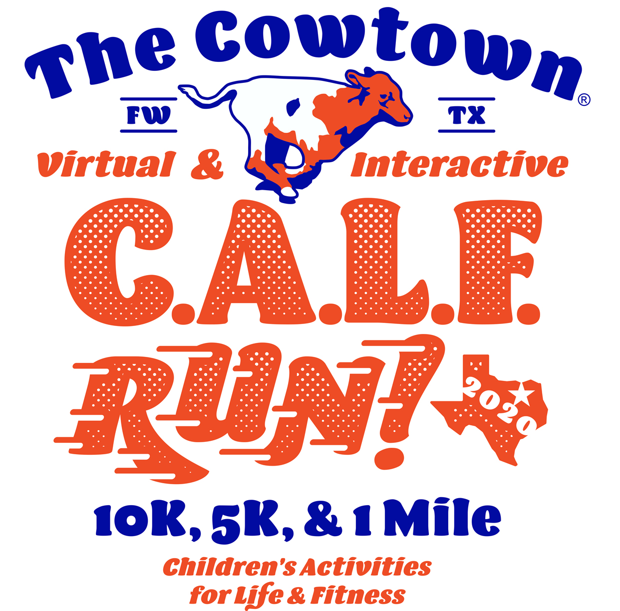 Cowtown C.A.L.F. Run logo on RaceRaves