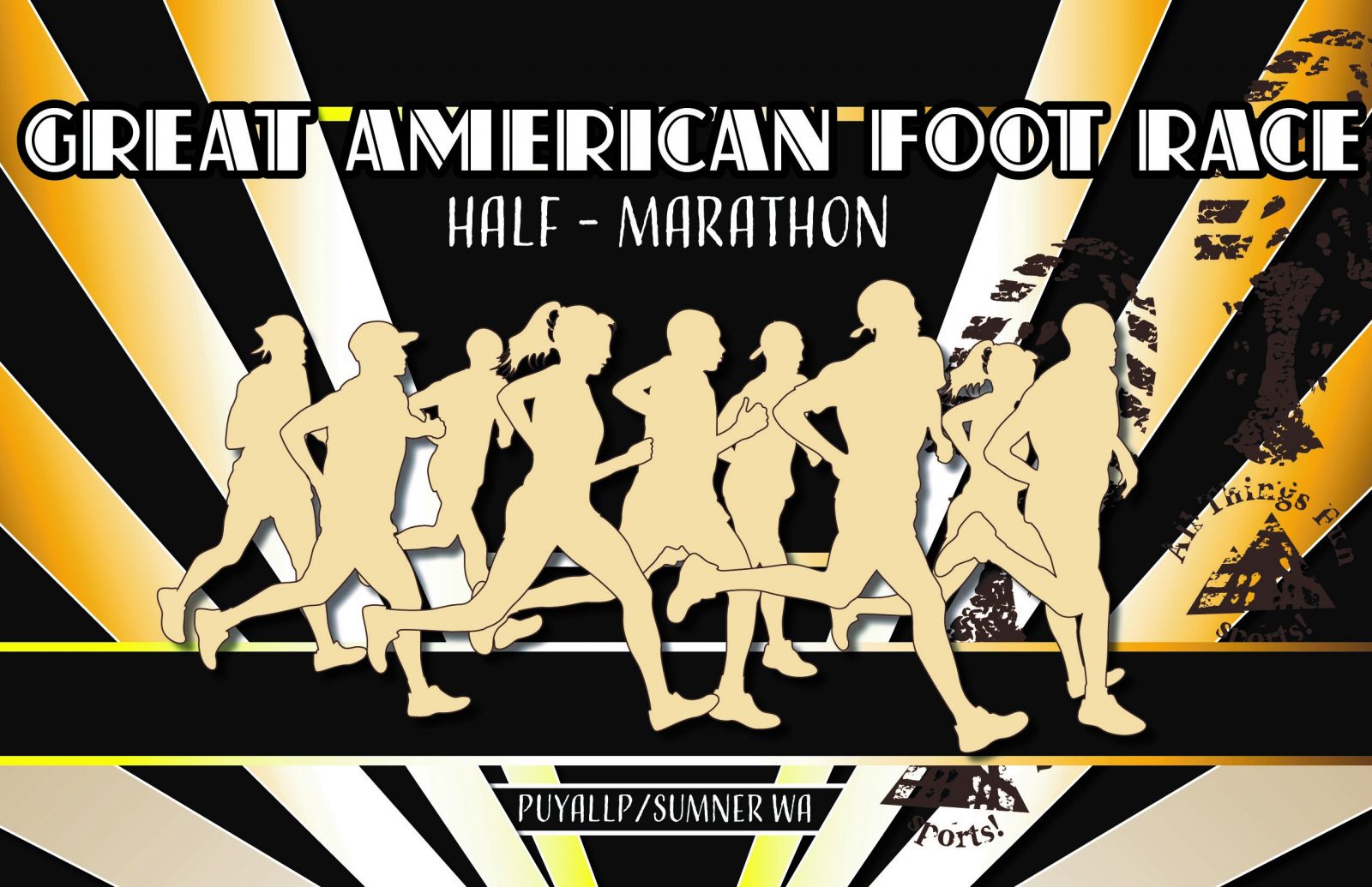 Great American Foot Race Half Marathon logo on RaceRaves