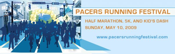 Pacers Running Festival logo on RaceRaves