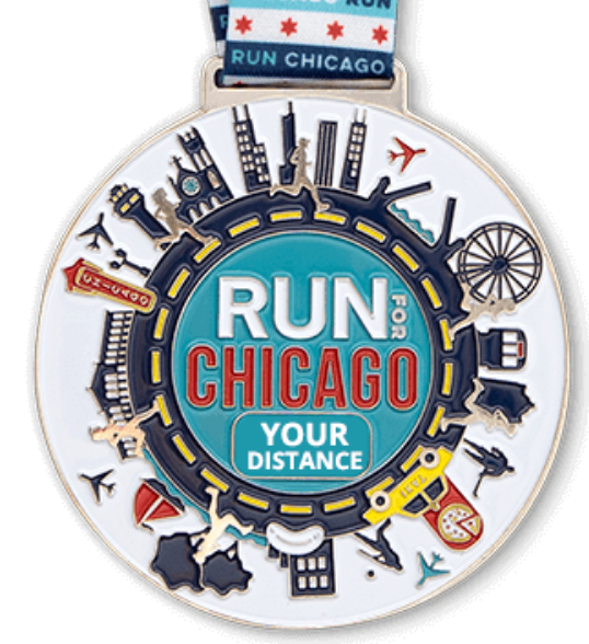 Run for Chicago Virtual Challenge logo on RaceRaves