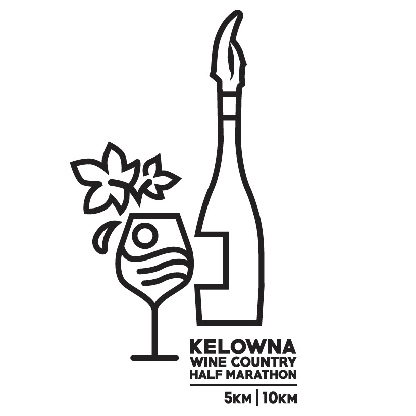 Kelowna Wine Country Half Marathon logo on RaceRaves