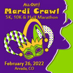 All-Out Mardi Crawl Half Marathon logo on RaceRaves