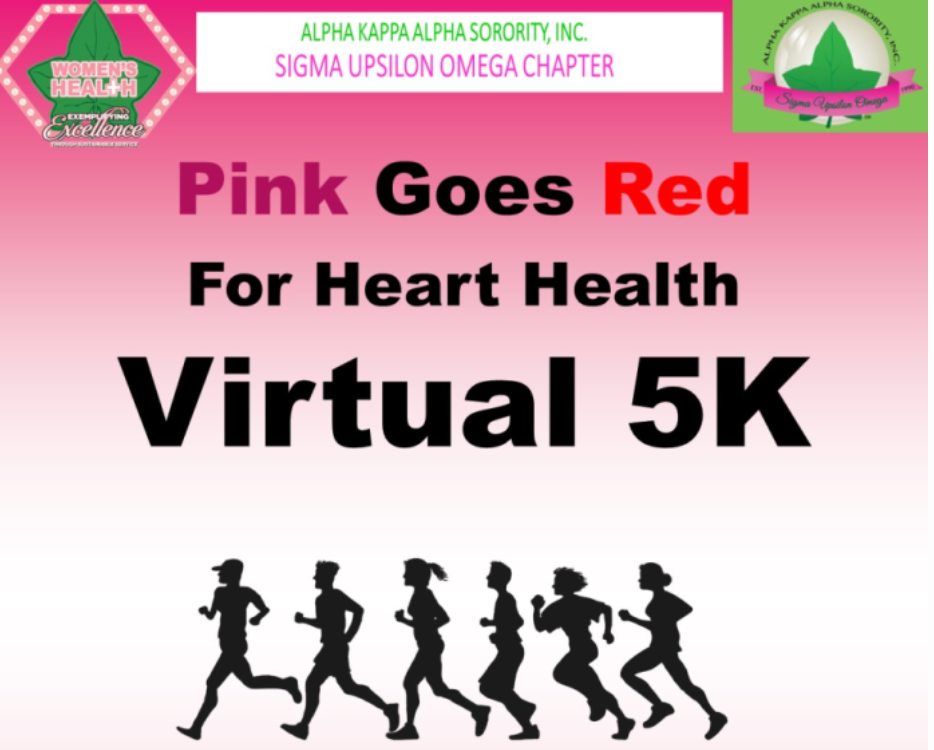 Pink Goes Red for Heart Health 5K logo on RaceRaves
