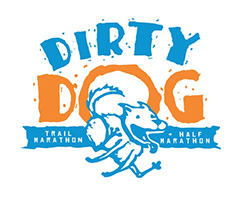 Dirty Dog Trail Marathon & Half logo on RaceRaves