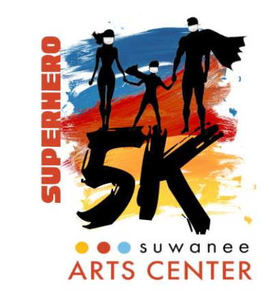 Suwanee Arts Center Superheros! 5K Run/Walk logo on RaceRaves