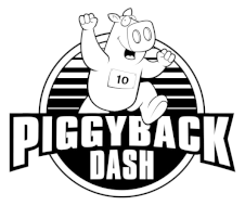 Piggyback Dash 10K, 5K, 2K logo on RaceRaves