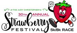 Strawberry Festival 5K & 8K logo on RaceRaves