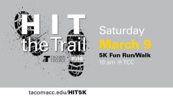 H.I.T. the Trails 5K Scholarship Run logo on RaceRaves