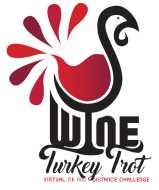 Wine Run Schnebly Redland Turkey Trot Race logo on RaceRaves