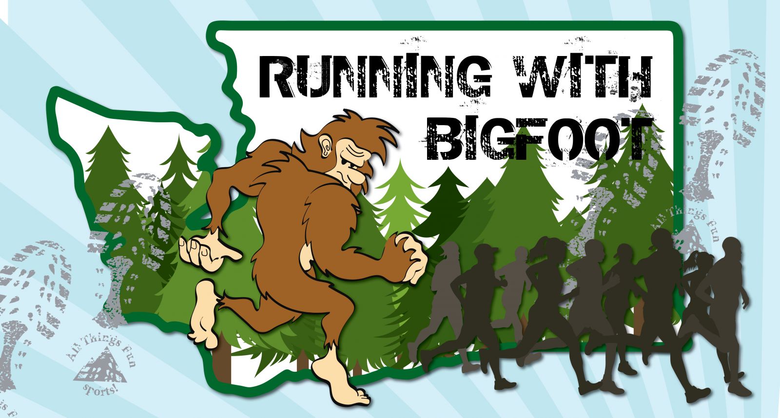 Running with Bigfoot logo on RaceRaves