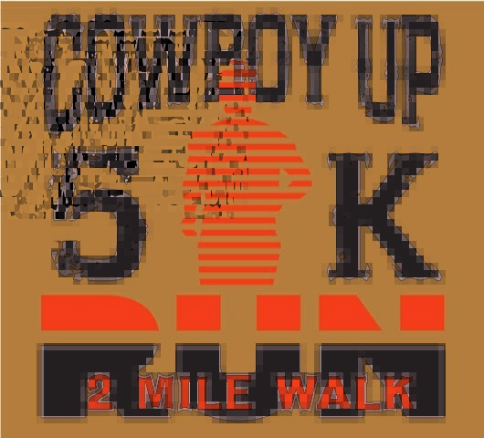 Cowboy Up 5K & 2 Mile Walk logo on RaceRaves