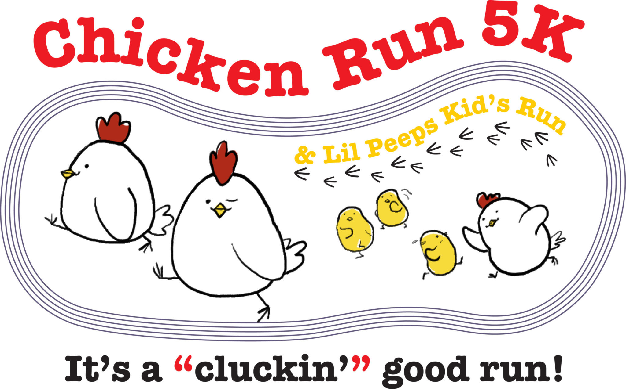 Chicken Run 5K & 10K logo on RaceRaves