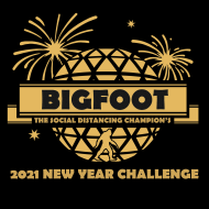 Bigfoot… the Social Distancing Champion’s New Year Challenge (virtual) logo on RaceRaves