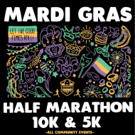 Mardi Gras Half Marathon, 10K & 5K (virtual) logo on RaceRaves