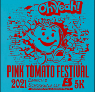 Pink Tomato 5K logo on RaceRaves