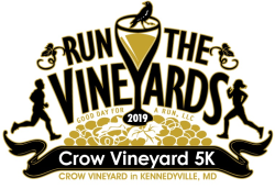 Run the Vineyards Crow Vineyard 5K logo on RaceRaves