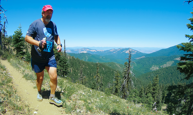 Tim Mullican at the Siskiyou Out Back Trail Run in July 2016