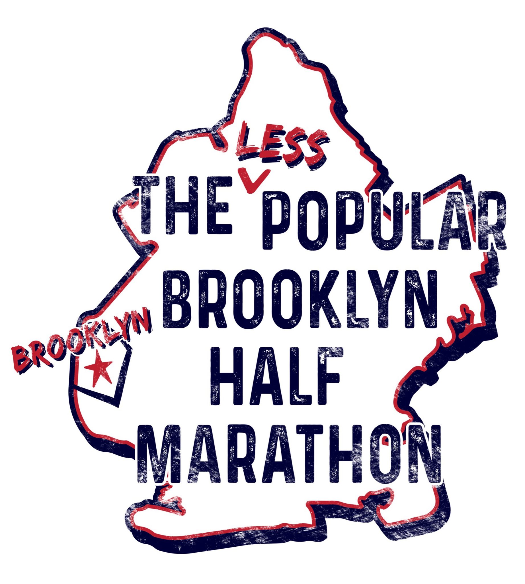 LESS Popular Brooklyn Half Marathon logo on RaceRaves