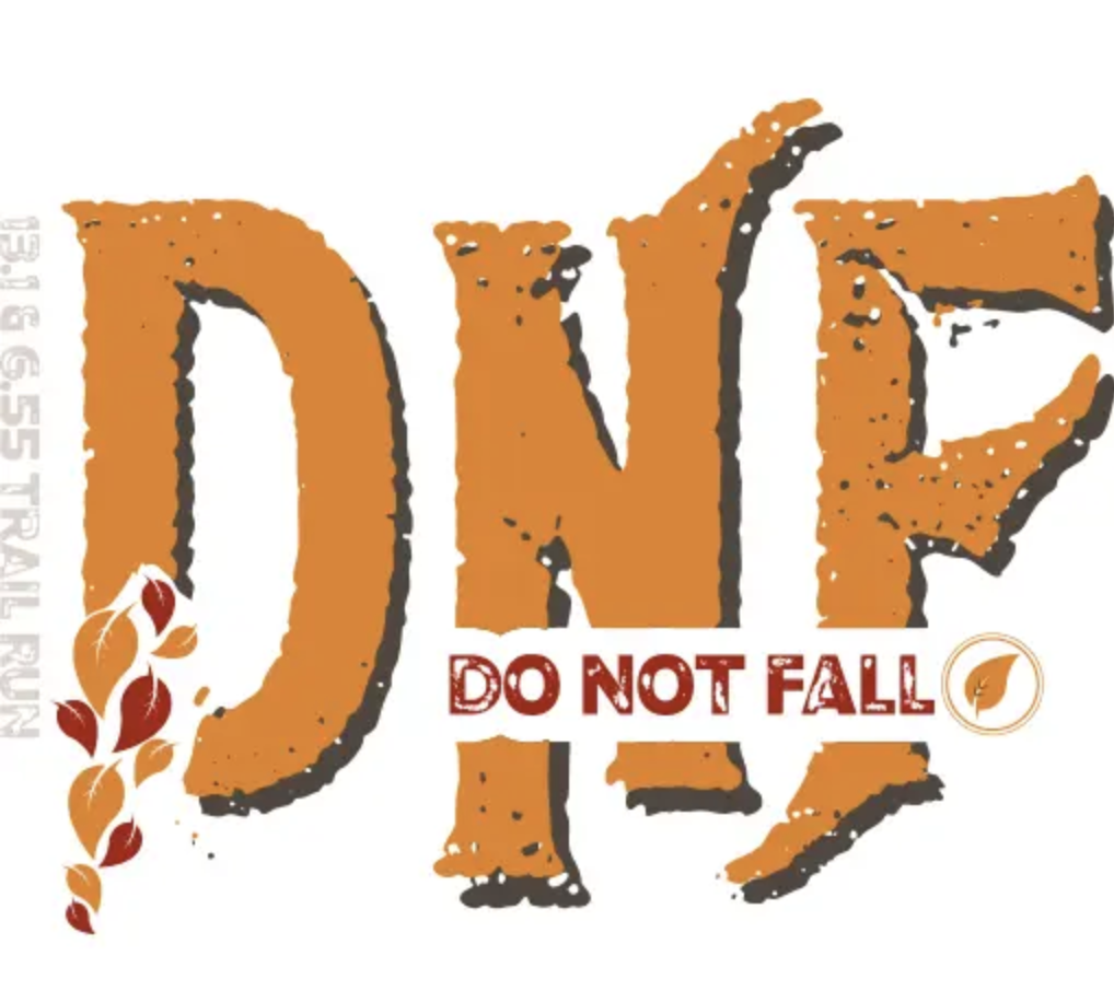 Do Not Fall DNF Trail Run logo on RaceRaves