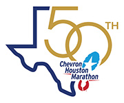 Chevron Houston Marathon 50th anniversary logo