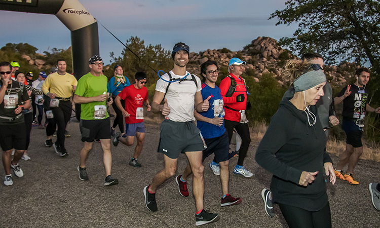 Start line of the 2019 Tucson Marathon