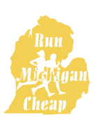 Run Michigan Cheap Saranac logo on RaceRaves
