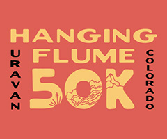 Hanging Flume 50K logo on RaceRaves