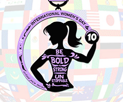 International Women’s Day 10K & 10 Miler (virtual) logo on RaceRaves