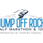 Jump Off Rock Half Marathon & 10K logo on RaceRaves