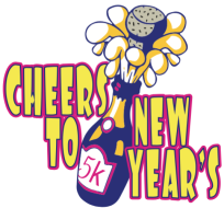 Cheers to New Year’s 5K Indianapolis logo on RaceRaves