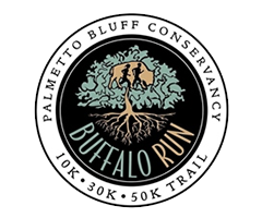 Palmetto Bluff Buffalo Run logo on RaceRaves