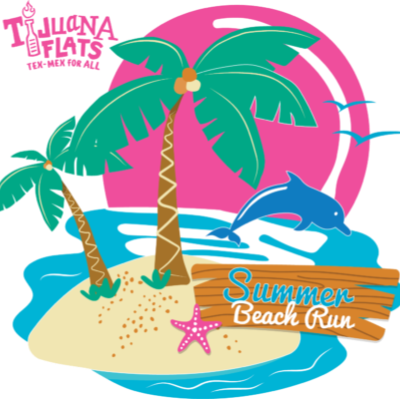 Tijuana Flats Summer Beach Run logo on RaceRaves