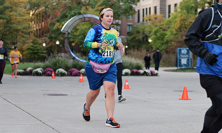 Amy Seagroves at the 2021 Ann Arbor Half Marathon