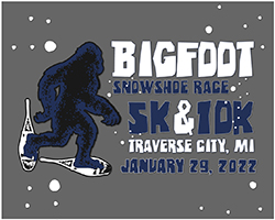Bigfoot 5K & 10K Snowshoe Race logo on RaceRaves