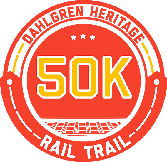Dahlgren Heritage Rail Trail 50K logo on RaceRaves