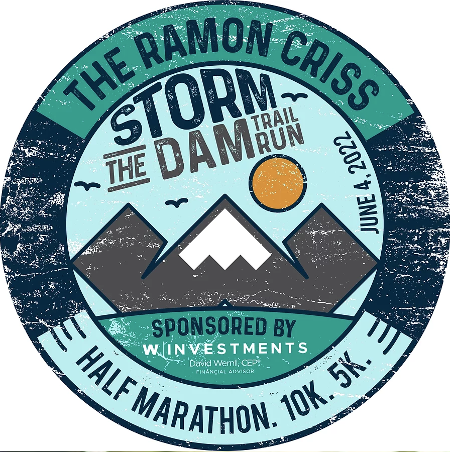 Ramon Criss Storm the Dam Trail Run logo on RaceRaves