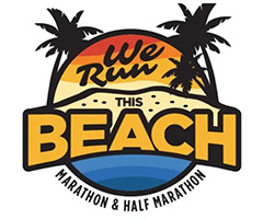 We Run This Beach Marathon logo on RaceRaves