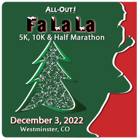 All-Out Fa La La Half Marathon logo on RaceRaves