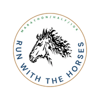 Run with the Horses Marathon logo on RaceRaves