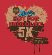 Zen Evo Hot for Chocolate 5K logo on RaceRaves
