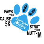5K Paws for a Cause and 1M Strut your Mutt logo on RaceRaves