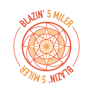 Blazin’ 5 Miler logo on RaceRaves