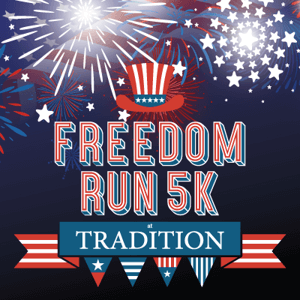 Freedom Run 5K at Tradition logo on RaceRaves