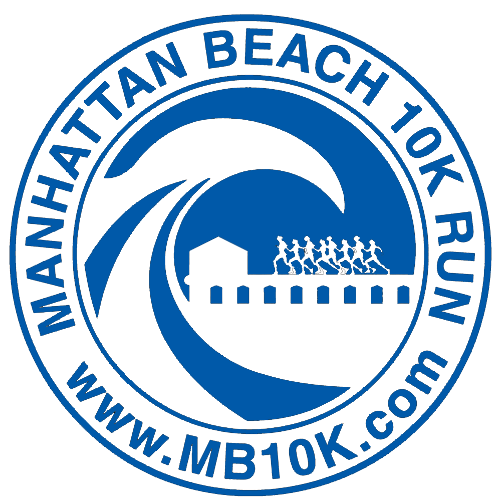 Manhattan Beach 10K Run (MB10K) logo on RaceRaves