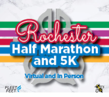 Rochester Half Marathon & 5K logo on RaceRaves