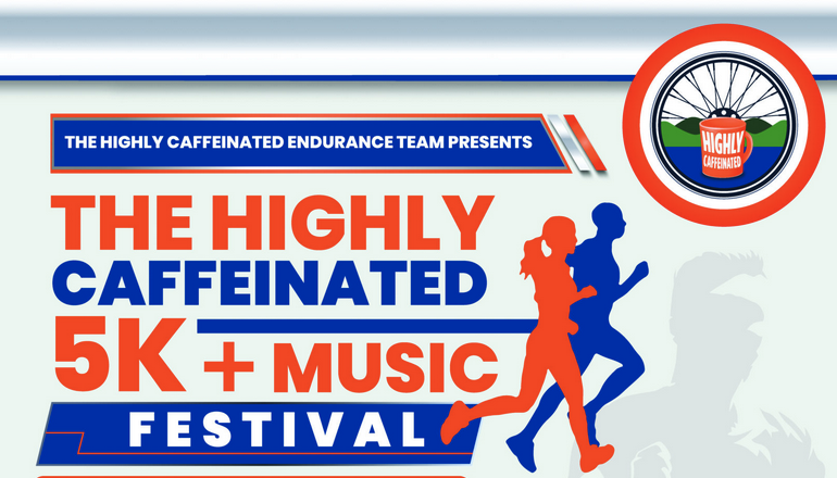 Highly Caffeinated 5K & Music Festival logo on RaceRaves