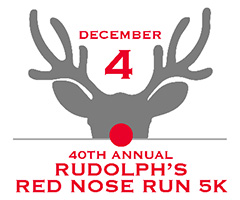 Rudolph’s Red Nose Run 5K logo on RaceRaves