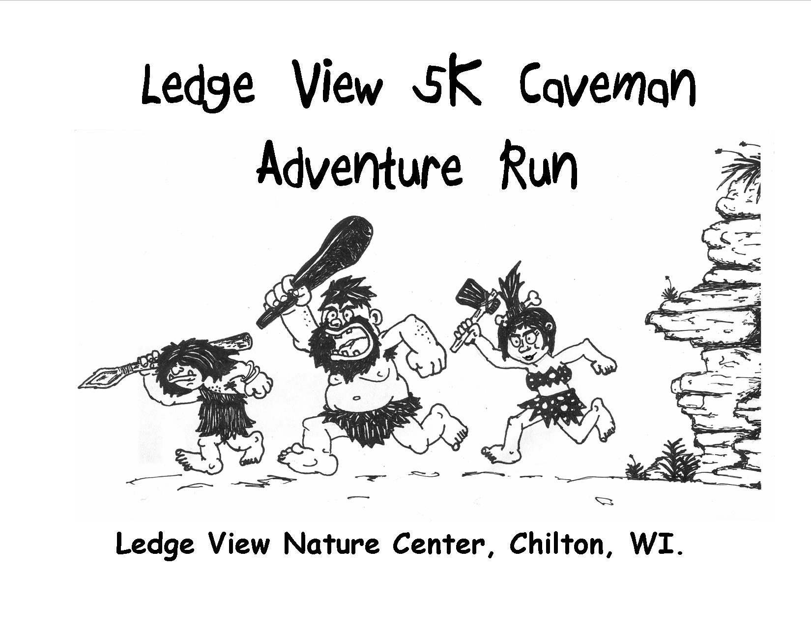 Ledge View 5K Caveman Adventure Run logo on RaceRaves