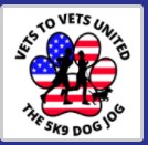 Vets to Vets United 5K9 Dog Jog logo on RaceRaves