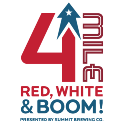 Red, White & Boom! 4 Miler logo on RaceRaves